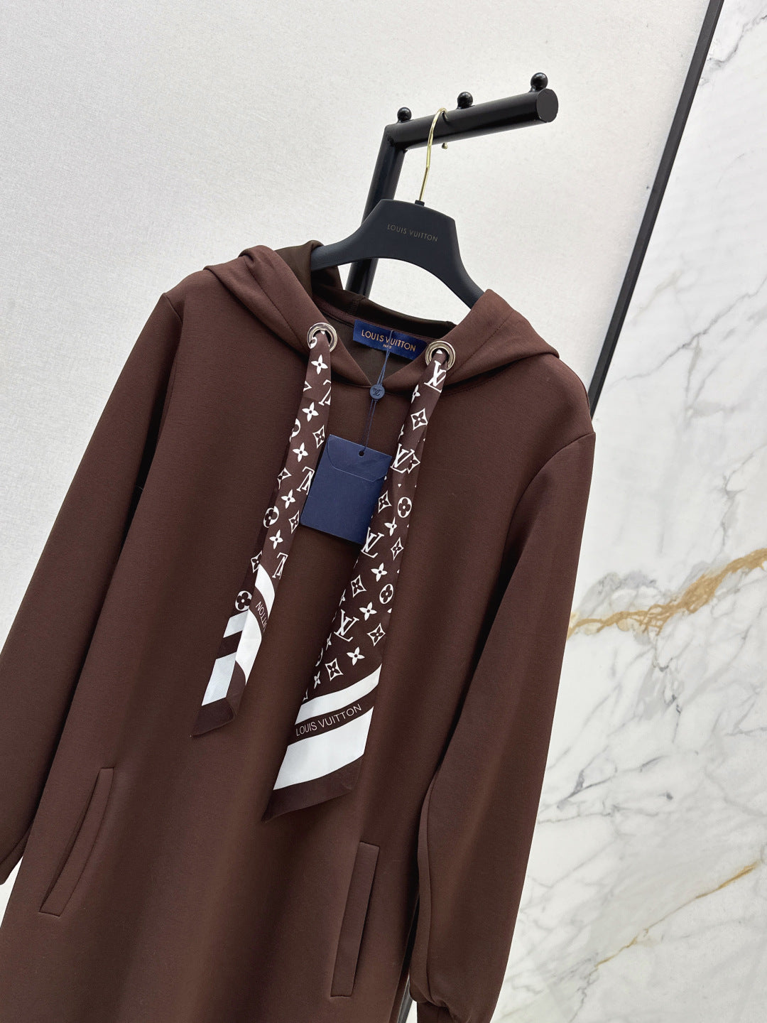 Louis  New Hooded sweatshirt dress