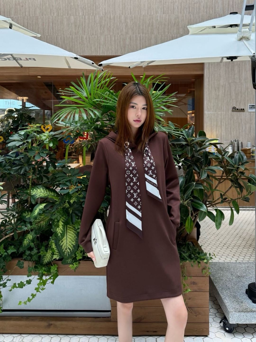 Louis  New Hooded sweatshirt dress