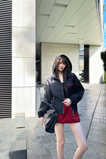 Pra New Red label letter jacket