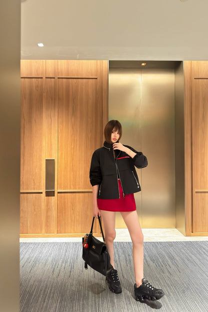 Pra New Red label letter jacket