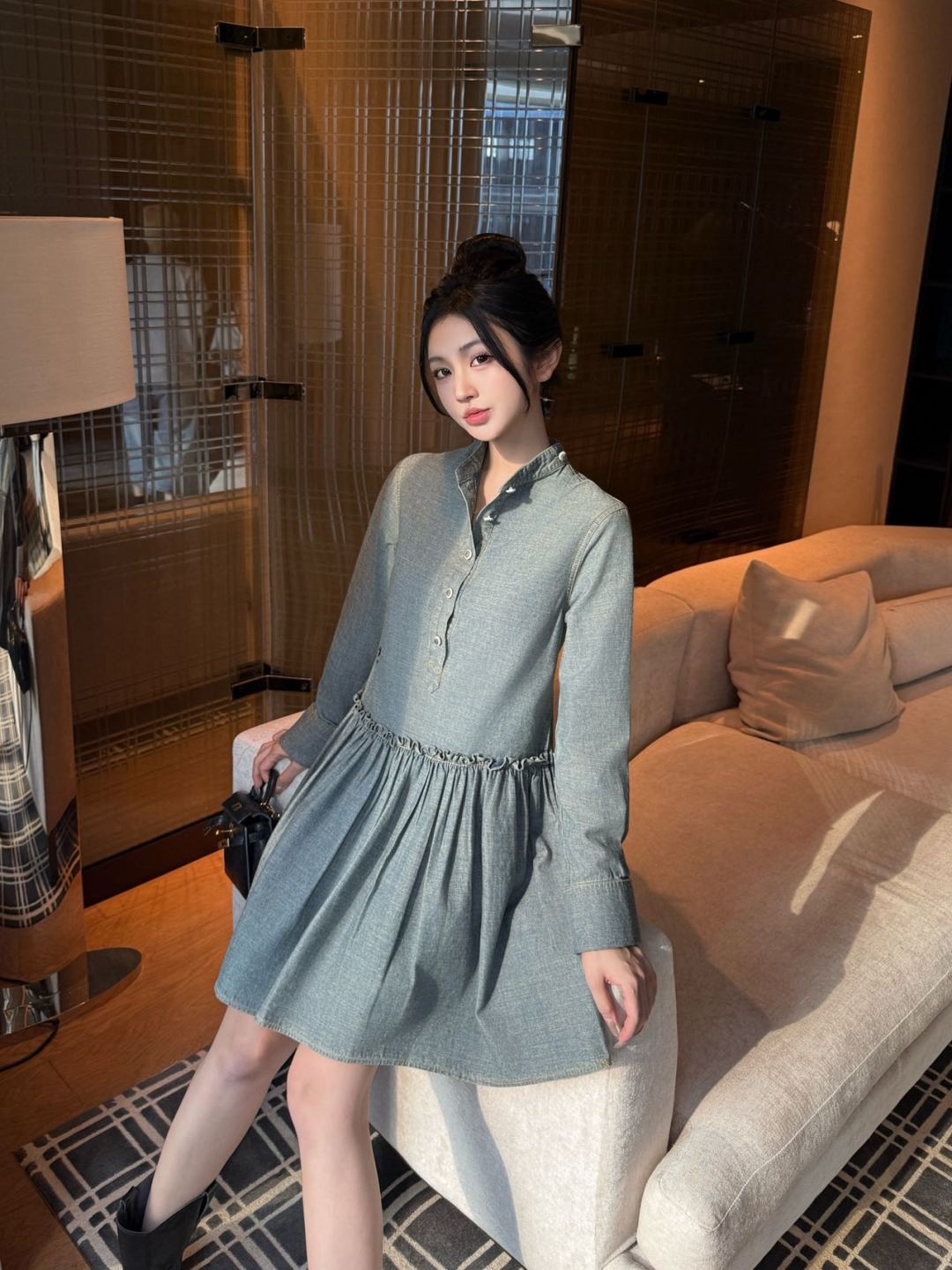 CD New Pleated outer dress