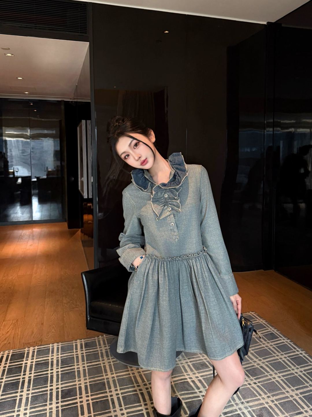 CD New Pleated outer dress