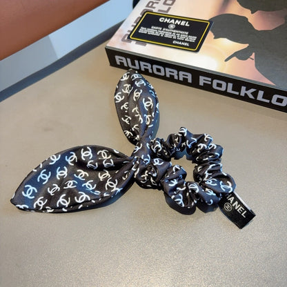 Chan Letter ribbon ponytail hair tie