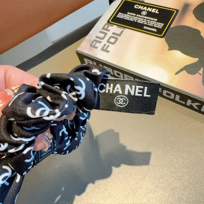 Chan Letter ribbon ponytail hair tie