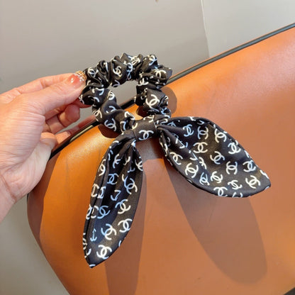 Chan Letter ribbon ponytail hair tie