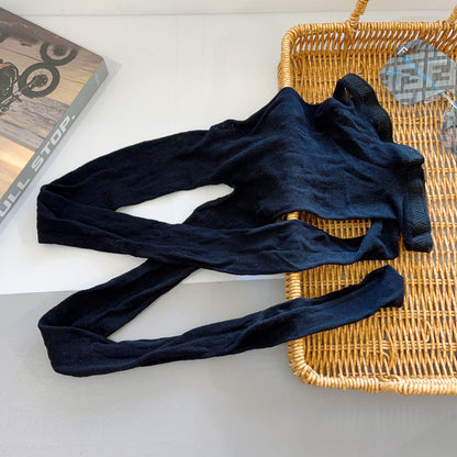 Louis letter print stockings