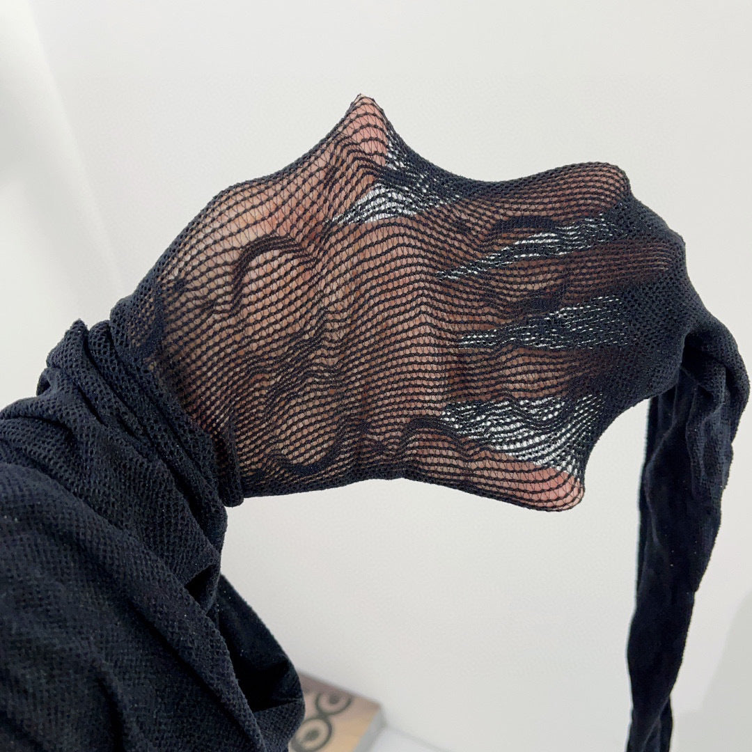 Guc popular big G letter fishnet stockings