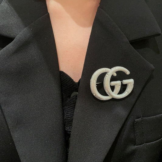 Guc New Alphabet brooch