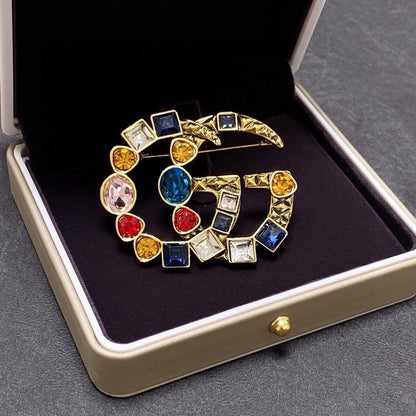 Guc New Colorful diamond brooch