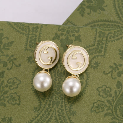 Guc New Pearl stud earrings
