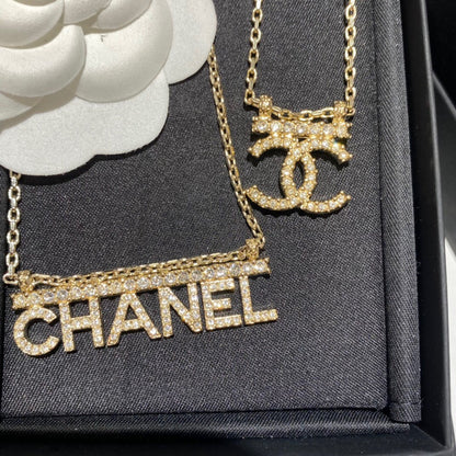 Chan New letter necklace