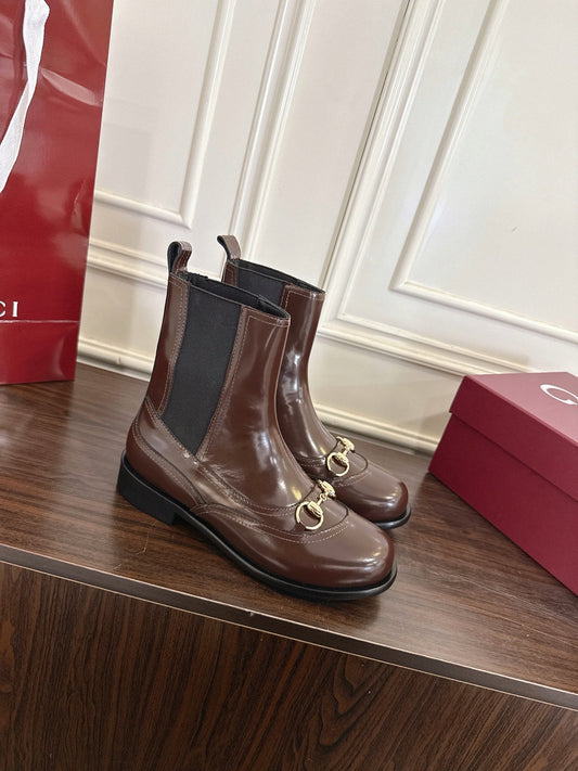 Guc New Horsebit Martin Boots